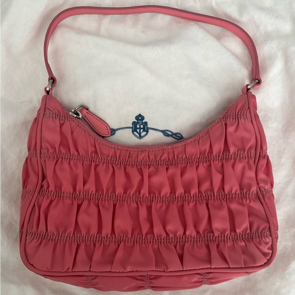Prada Hobo Tessuto Gaufre with Saffiano - Picture 3 of 10